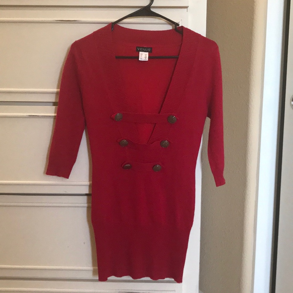 Venus Red sweater Top